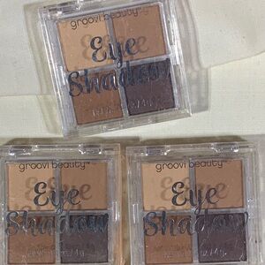 Groovi Beauty Quad Eyeshadow Palette (set of 3) - in Autumn Shades (P200)
